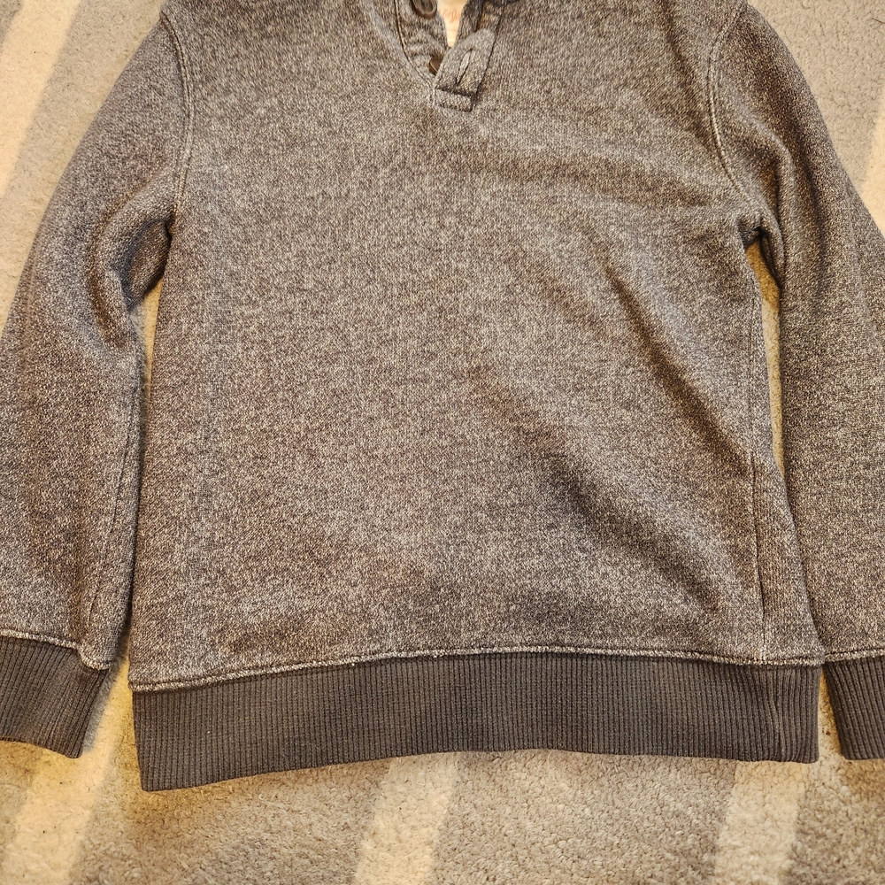 Cat & Jack Charcoal V-Neck Boy's Sweater